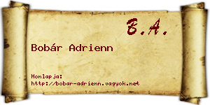 Bobár Adrienn névjegykártya