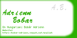adrienn bobar business card