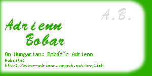 adrienn bobar business card